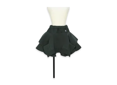 sacai Women's Cotton Cashmere Knit Skirt "Green"