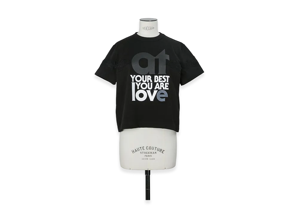sacai Women's Print T-Shirt "Black"