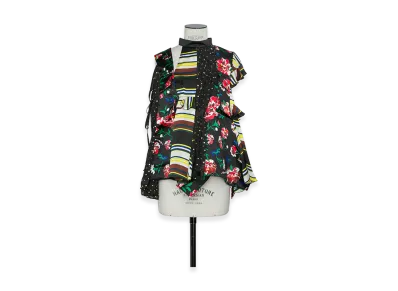sacai Women's Pattern Mix Pullover "Black Multi"