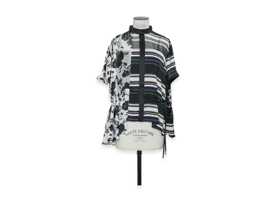 sacai Women's Pattern Mix Blouse "White Multi"