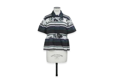 sacai Women's Pattern Mix Shirt "White Multi"