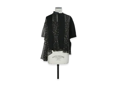 sacai Women's Polka Dot Pullover "Black"