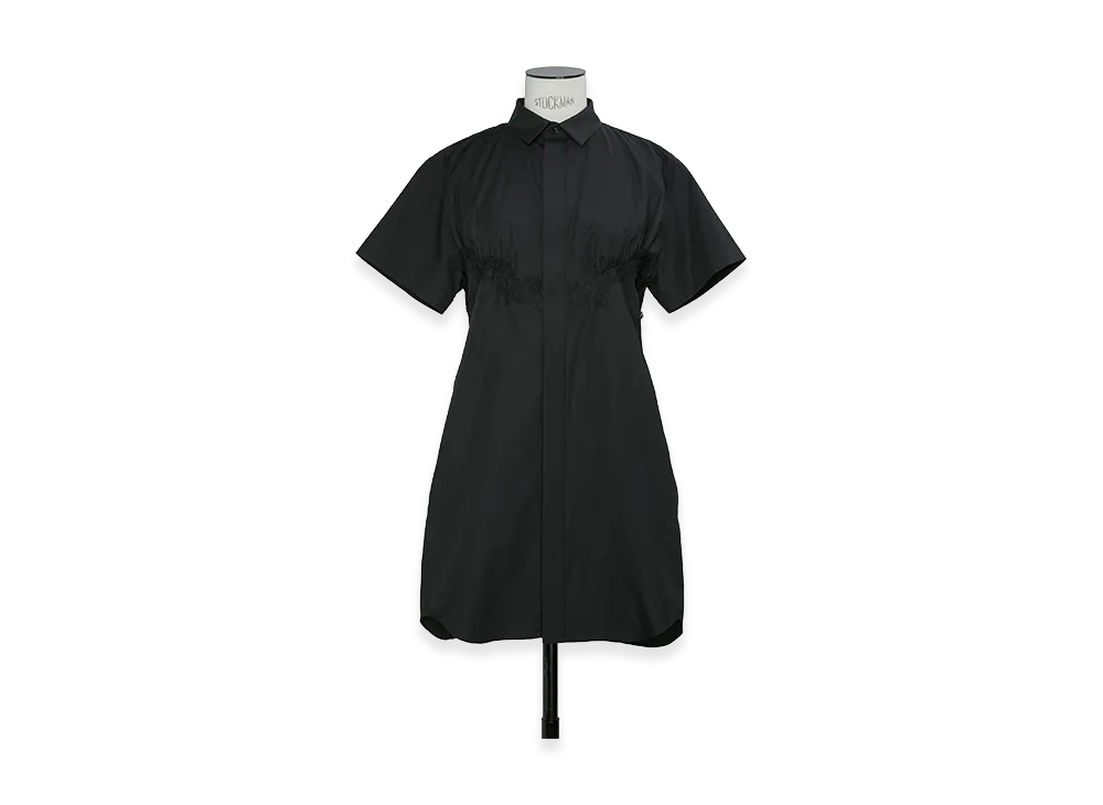 sacai Women's Poplin Dress "Black"