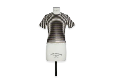 sacai Women's Stripe Cotton Rib T-Shirt "Yellow"