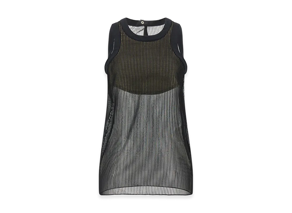 sacai Women's Chiffon Top "Black"