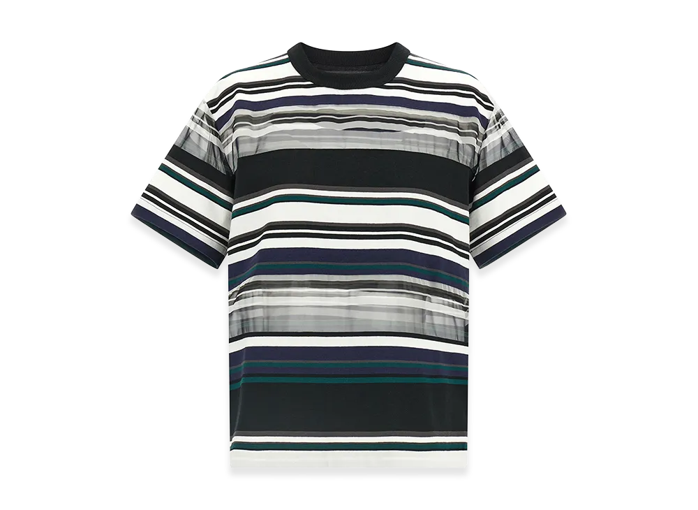 sacai Women's Organza Insert T-Shirt "Multicolor"