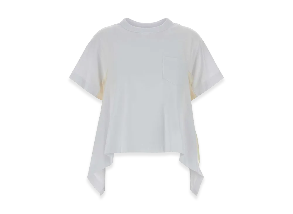 sacai Women's Cotton T-Shirt "White"