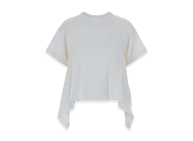 sacai Women's Cotton T-Shirt "White"