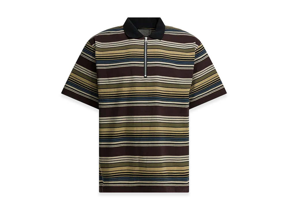 sacai Striped Buttonless Polo Shirt "Multicolor"