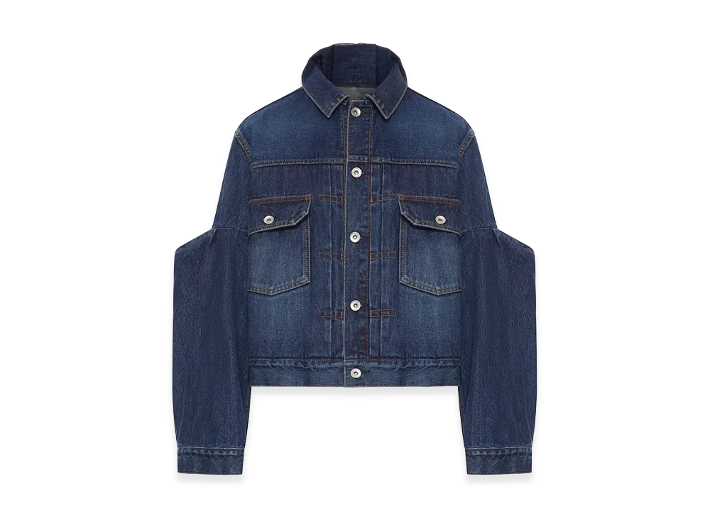 sacai Women's Cotton Denim Jacket "Blue"