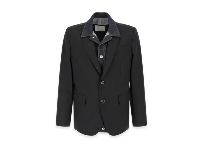 sacai Denim Insert Blazer "Black"
