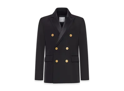 sacai Double-Face Cotton And Silk Jacket "Black"