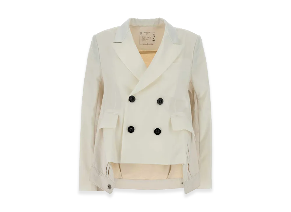 sacai Women's Twill And Denim Blazer "Ivor"
