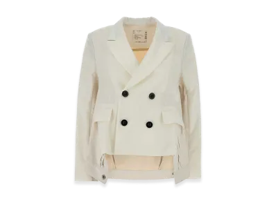 sacai Women's Twill And Denim Blazer "Ivor"