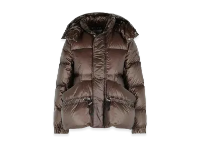 sacai Women's Quilted Nylon Down Jacket "Brown"