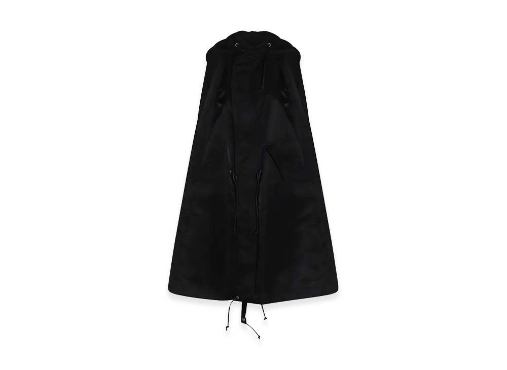 sacai Women's Nylon Twill Hoodie Coat Vest "Black"