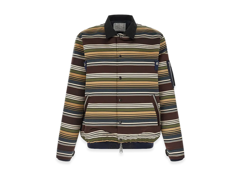 sacai Horizontal Stripe Blouson "Multicolor"