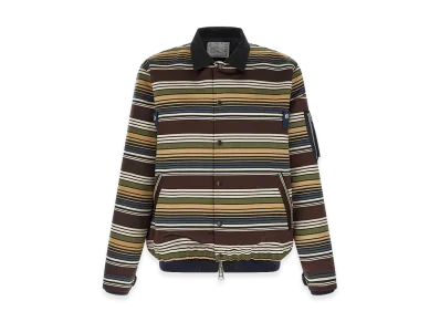 sacai Horizontal Stripe Blouson "Multicolor"