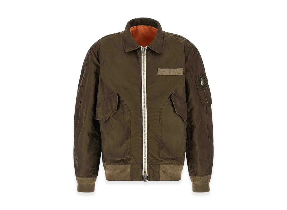 sacai Crumpled Nylon Jacket "Green"