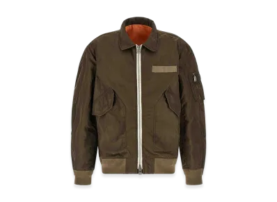 sacai Crumpled Nylon Jacket "Green"