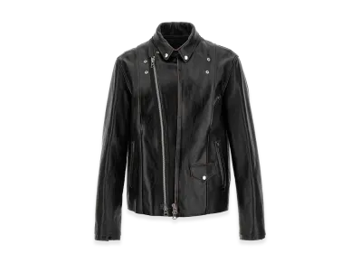 sacai Leather Biker Jacket "Black"