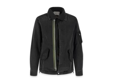 sacai Nylon Insert Denim Jacket "Black"