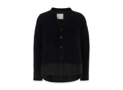 sacai Women's Wool Cardigan "Black"