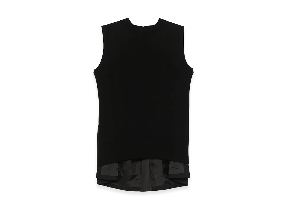 sacai Women's Patchwork Vest "Black/White"