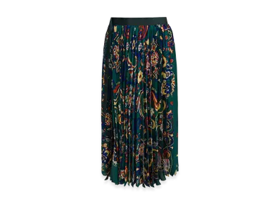 sacai Women's Floral Print Skirt "Green"