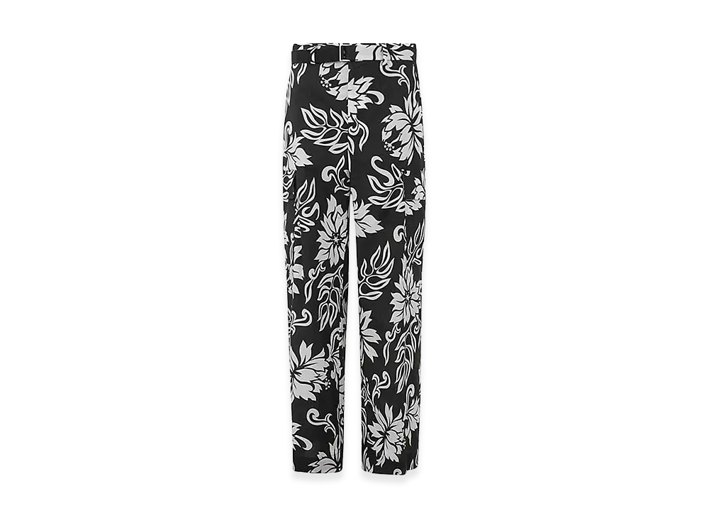 sacai Women's Floral Print Trousers "Black"