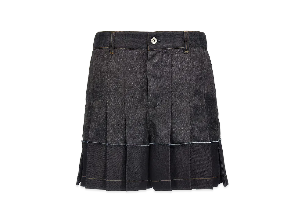 sacai Women's Flounced Shorts "Blue"