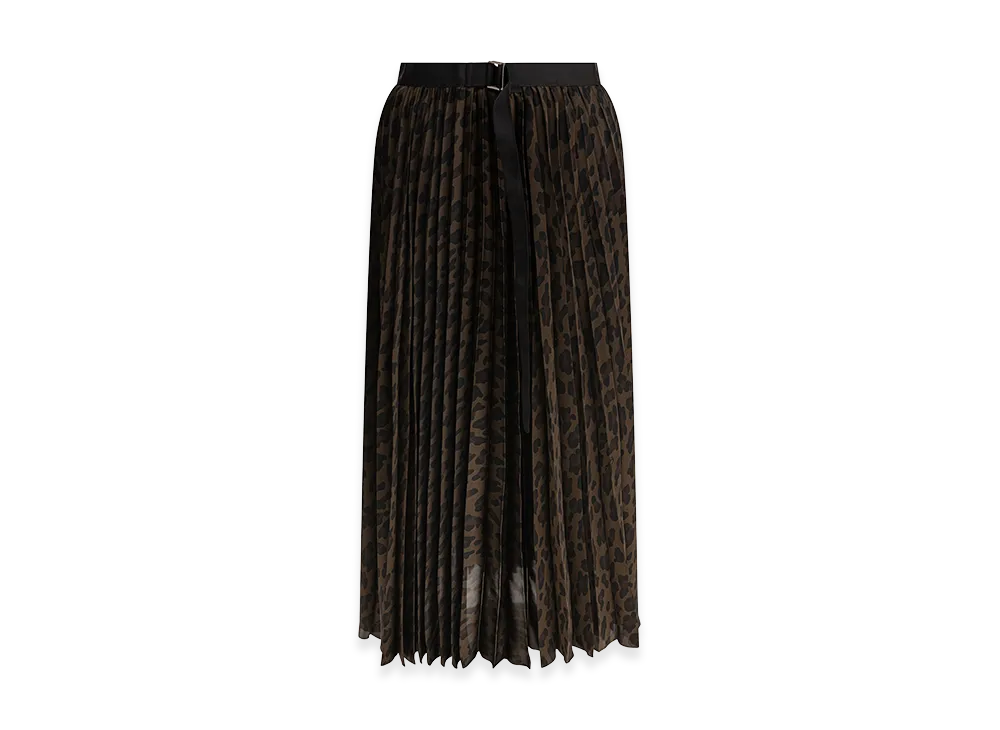 sacai Women's Leopard Skirt "Brown"