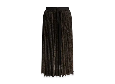 sacai Women's Leopard Skirt "Brown"