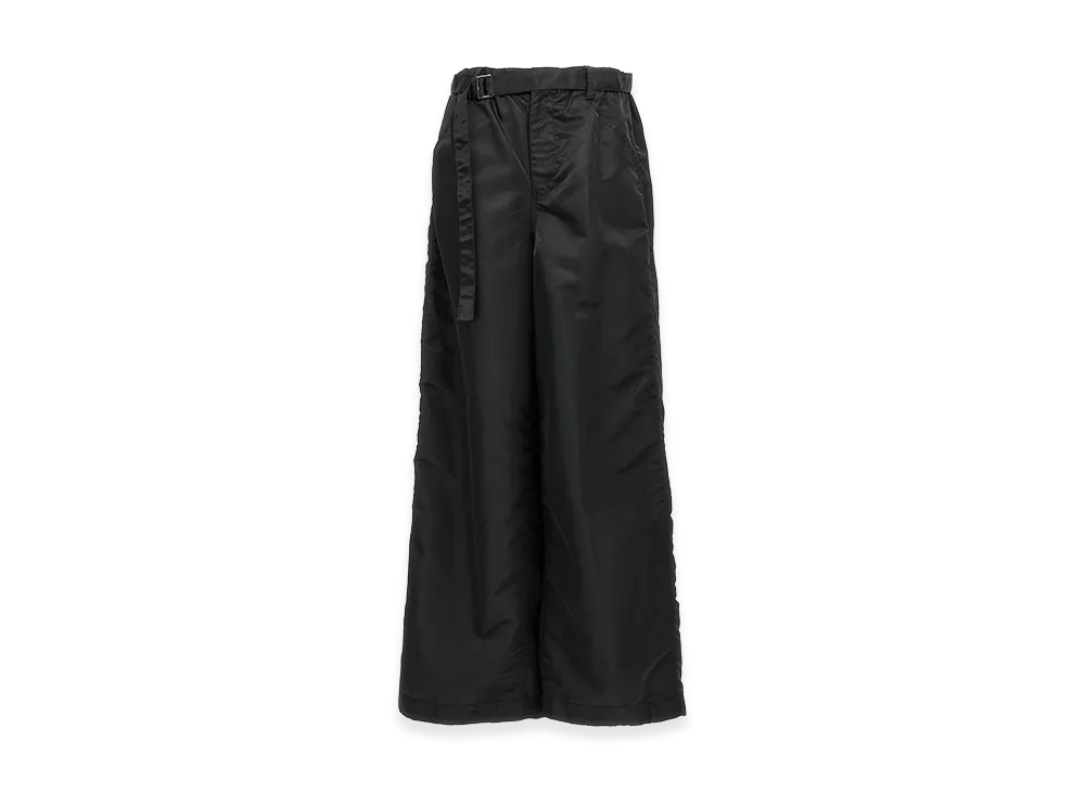 sacai Women's Nylon Twill Pants "Black"