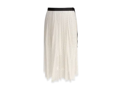 sacai Women's Pleated Skirt "White"