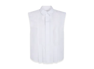 sacai Women's Sleeveless Shirt "White"