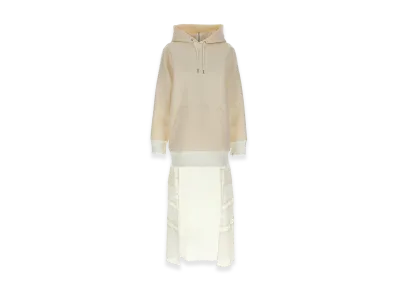 sacai Women's Suiting Bonding Mix Dress "Ivory"