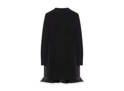 sacai Women's Neoprene Dress With Mesh Inserts "Black"