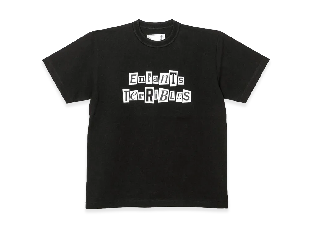 Sacai x Jean Paul Gaultier 21AW Enfants Terribles Print T-Shirt "Black"