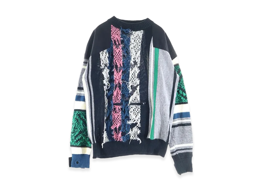 sacai サカイ Rug Jacquard Knit Pullover sacai Rug Jacquard Knit Pullover 