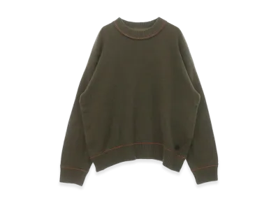 sacai Cashmere Knit Pullover "Khaki/Orange"