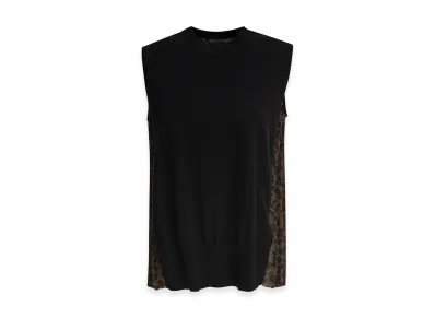 sacai Women's Leopard Print Top "Black"