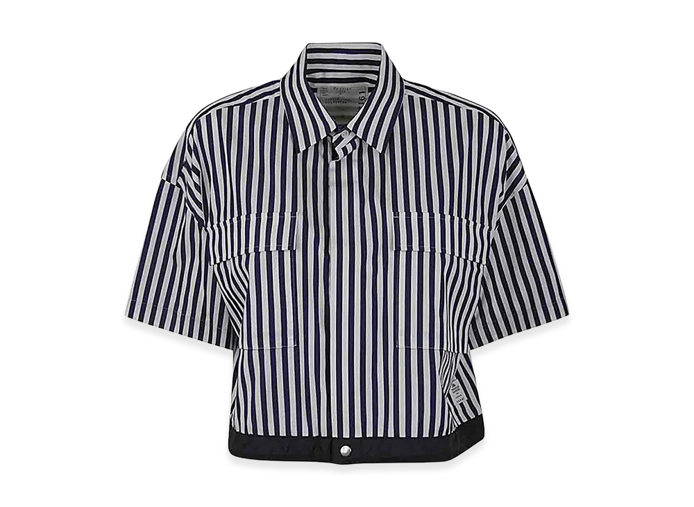 sacai Women's Cotton Poplin Shirt "Blue"