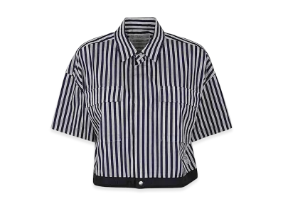 sacai Women's Cotton Poplin Shirt "Blue"