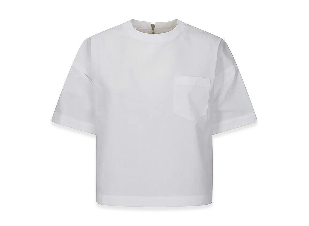 sacai Women's Poplin Pullover "Cream"