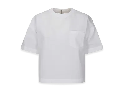 sacai Women's Poplin Pullover "Cream"