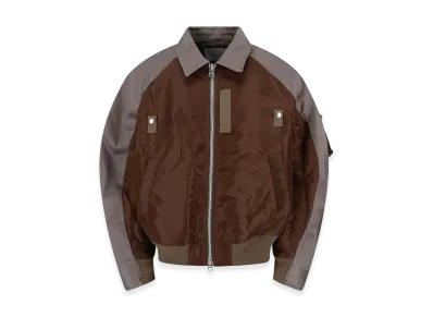 sacai Outerwear "Brown/Grey"