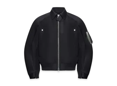 sacai Cotton Chino x Nylon Twill Blouson "Black"