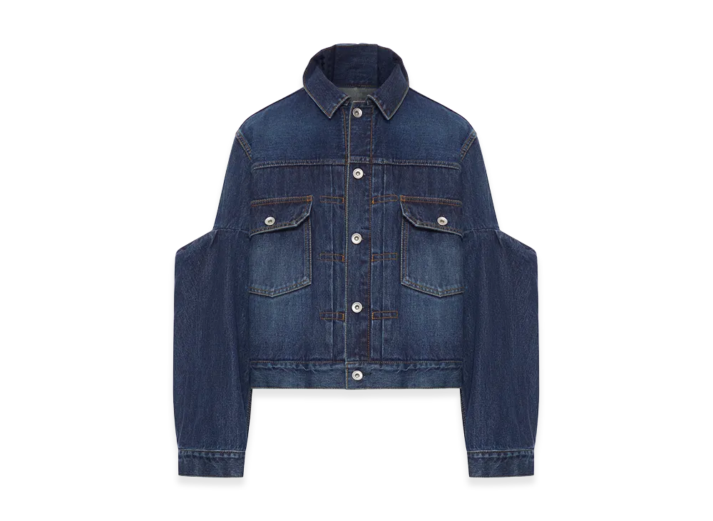 sacai Women's Cotton Denim Jacket "Blue"