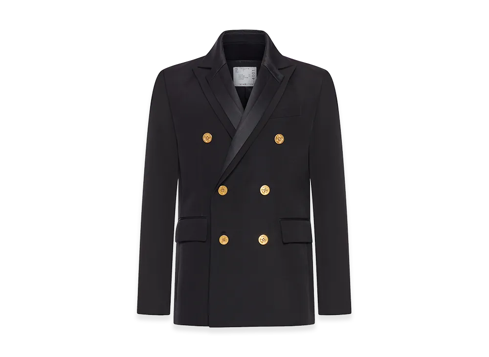sacai Double-Face Cotton and Silk Jacket "Black"
